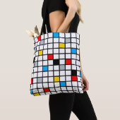 Mondriaan Geometric Minimalist Comopsition Modern Tote Bag (Dichtbij)