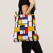 Mondriaan Geometric Minimalist Comopsition Modern Tote Bag (Dichtbij)