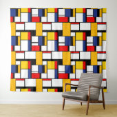 Mondriaan Geometric Minimalist Comopsition Modern Wandkleed (In Situ (horizontaal))