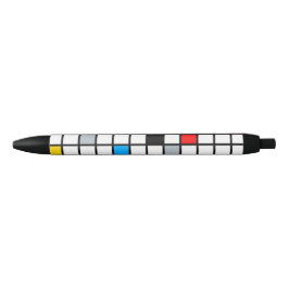 Mondriaan Geometric Minimalist Comopsition Modern Zwarte Inkt Pen