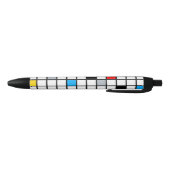 Mondriaan Geometric Minimalist Comopsition Modern Zwarte Inkt Pen (Bodem)