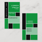 Mondriaan - Grass Green Visitekaartje (Voorkant / Achterkant)