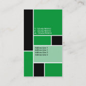Mondriaan - Grass Green Visitekaartje (Achterkant)