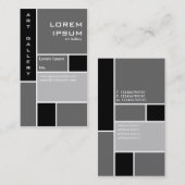 Mondriaan - Gray Visitekaartje (Voorkant / Achterkant)