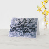 Mondriaan - Grijze boom, beroemd schilderij Kaart (Gele Bloem)