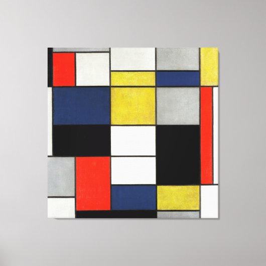 MONDRIAAN - Grote compositie A - 1919-1920 - Canvas Afdruk (Voorkant)