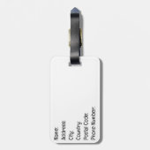 Mondriaan kat bagagelabel (Achterkant verticaal)