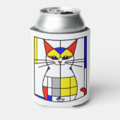 Mondriaan kat blikjeskoeler (Blikje Achterkant)