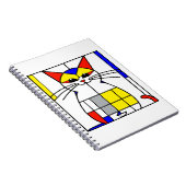 Mondriaan kat notitieboek (Rechterzijde)