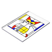 Mondriaan kat notitieboek (Linkerzijde)