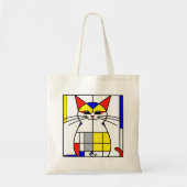 Mondriaan kat tote bag (Voorkant)