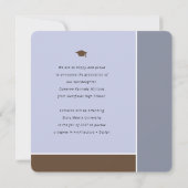 Mondriaan kleurenblokken Afstudeerder Modern Foto  Aankondiging (Achterkant)