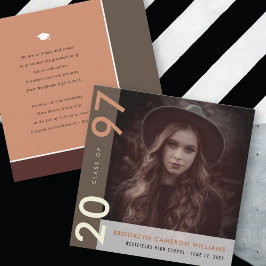 Mondriaan kleurenblokken Afstudeerder Modern Foto  Aankondiging