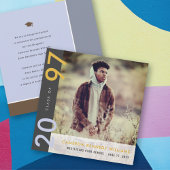 Mondriaan kleurenblokken Afstudeerder Modern Foto  Aankondiging