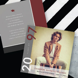 Mondriaan kleurenblokken Afstudeerder Modern Foto  Aankondiging