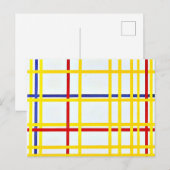 Mondriaan kunstwerk, New York City I Briefkaart (Voorkant / Achterkant)