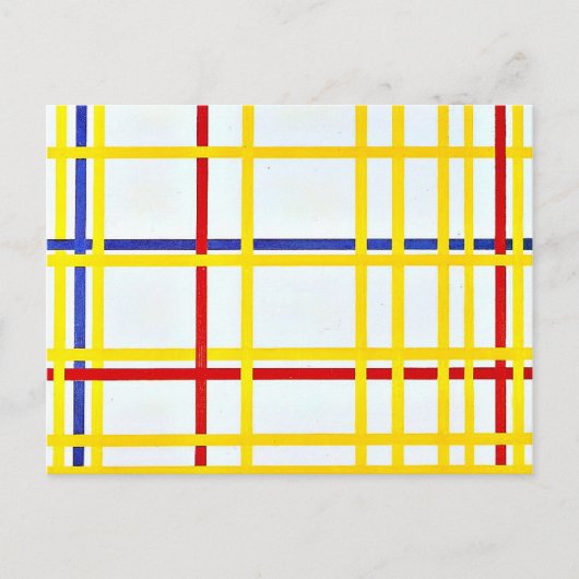 Mondriaan kunstwerk, New York City I Briefkaart (Voorkant)
