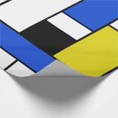 Mondriaan Lines Glossy Wrapping Paper, 30 x 6' Cadeaupapier (Hoek)
