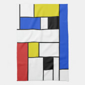 Mondriaan Lines Kitchen Towel 16 x 24 inch Theedoek (Verticaal)