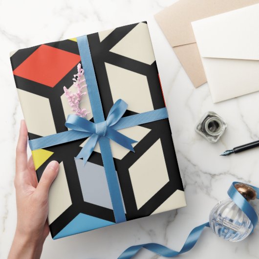 Mondriaan Mania Retro Cadeaupapier (Geschenken)