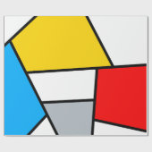 Mondriaan Mania Retro Cadeaupapier (Vlak)