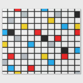 Mondriaan Mania Retro Cadeaupapier (Vlak)