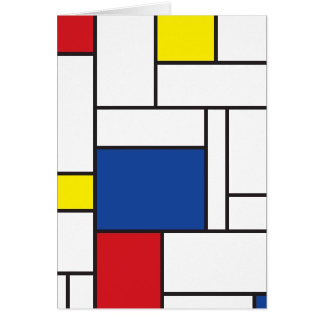 Mondriaan minimalist Geometric de Stijl Modern Art (Voorkant)