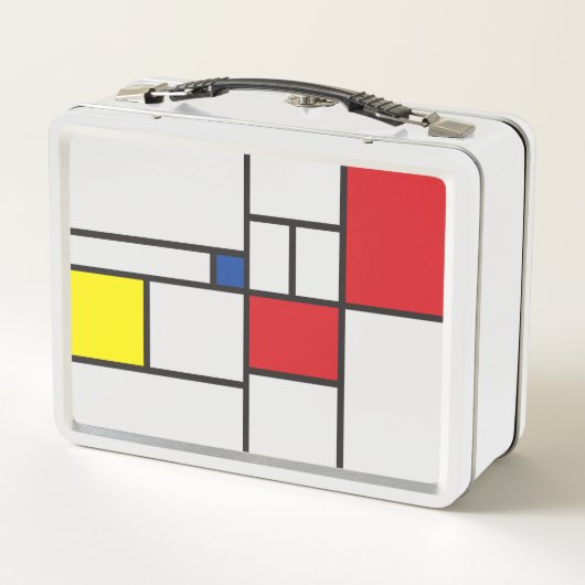 Mondriaan minimalist Geometric de Stijl Modern Art (Achterkant)