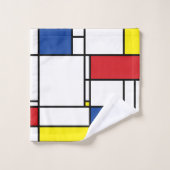 Mondriaan minimalist Geometric de Stijl Modern Art Bad Handdoek (Wasdoekje)