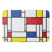 Mondriaan minimalist Geometric de Stijl Modern Art Badmat (Voorkant)