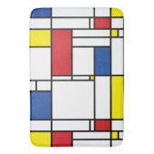 Mondriaan minimalist Geometric de Stijl Modern Art Badmat (Voorkant Verticaal)