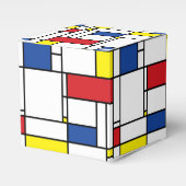 Mondriaan minimalist Geometric de Stijl Modern Art Bedankdoosjes (Voorkant Zijde)