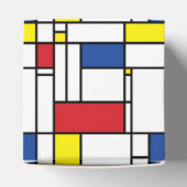 Mondriaan minimalist Geometric de Stijl Modern Art Bedankdoosjes (Bovenkant)