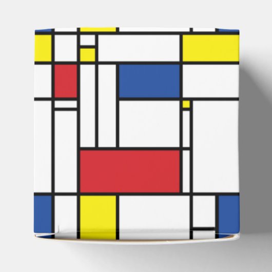 Mondriaan minimalist Geometric de Stijl Modern Art Bedankdoosjes (Bovenkant)