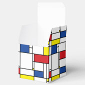 Mondriaan minimalist Geometric de Stijl Modern Art Bedankdoosjes (Geopend)