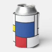 Mondriaan minimalist Geometric de Stijl Modern Art Blikjeskoeler (Blikje Voorkant)