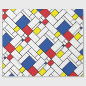 Mondriaan minimalist Geometric de Stijl Modern Art Cadeaupapier (Vlak)