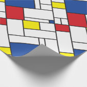 Mondriaan minimalist Geometric de Stijl Modern Art Cadeaupapier (Hoek)