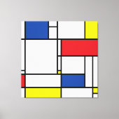 Mondriaan minimalist Geometric de Stijl Modern Art Canvas Afdruk (Voorkant)