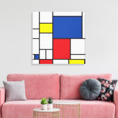 Mondriaan minimalist Geometric de Stijl Modern Art Canvas Afdruk (Insitu (Woonkamer))