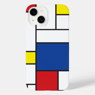 Mondriaan minimalist Geometric de Stijl Modern Art Case-Mate iPhone Case