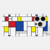 Mondriaan minimalist Geometric de Stijl Modern Art Case-Mate iPhone Case (Achterkant (horizontaal))