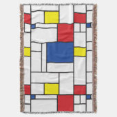 Mondriaan minimalist Geometric de Stijl Modern Art Deken (Voorkant Verticaal)