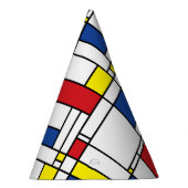 Mondriaan minimalist Geometric de Stijl Modern Art Feesthoedjes (Rechts)