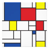 Mondriaan minimalist Geometric de Stijl Modern Art Foto Afdruk (Voorkant)