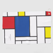 Mondriaan minimalist Geometric de Stijl Modern Art Golfhanddoek (Horizontaal)