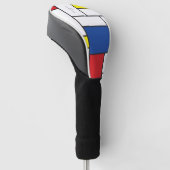 Mondriaan minimalist Geometric de Stijl Modern Art Golfheadcover (Schuin)