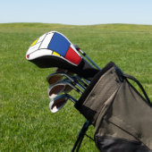 Mondriaan minimalist Geometric de Stijl Modern Art Golfheadcover (Insitu)