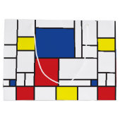 Mondriaan minimalist Geometric de Stijl Modern Art Groot Cadeauzakje (Achterkant)