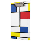 Mondriaan minimalist Geometric de Stijl Modern Art Klembord (Links)